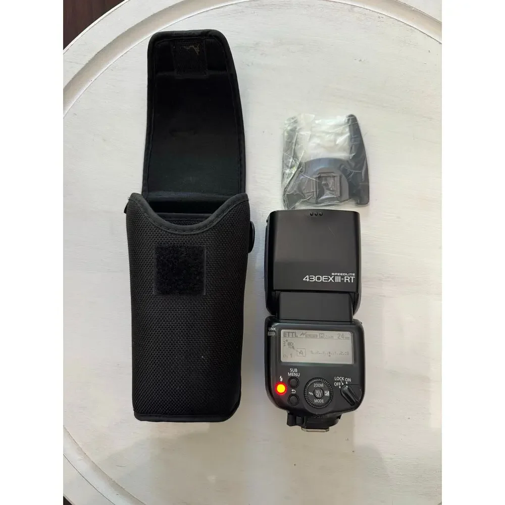 Canon 430EXIII-RT Speedlite Flash DS401121 With Case Tested and Works